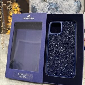 Swarovski iPhone 12/12 Pro Navy Blue Case